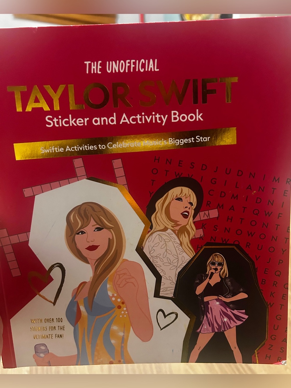 Swiftie Bundle: Taylor Swift Sticker & Activity Book + 6 Taylor Themed Patches